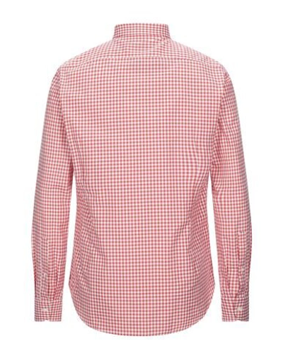 Shop Henry Cotton's Shirts In Red