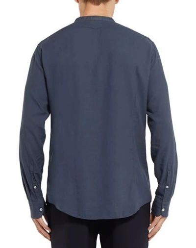 Shop Massimo Alba Shirts In Dark Blue