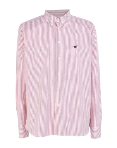 Shop Henry Cotton's Shirts In Pink