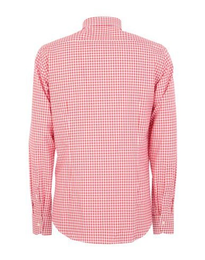 Shop Henry Cotton's Shirts In Red