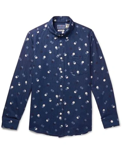 Shop Blue Blue Japan Shirts In Dark Blue