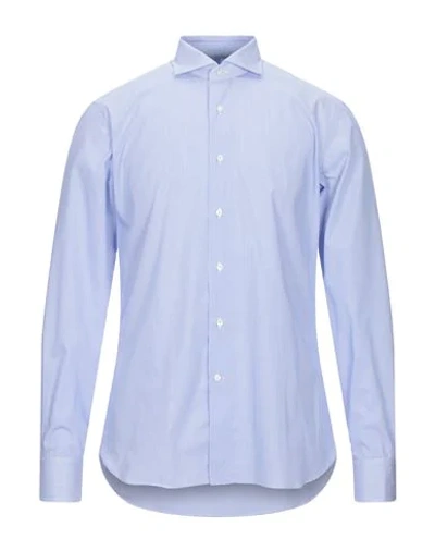 Shop Alessandro Gherardi Shirts In Sky Blue