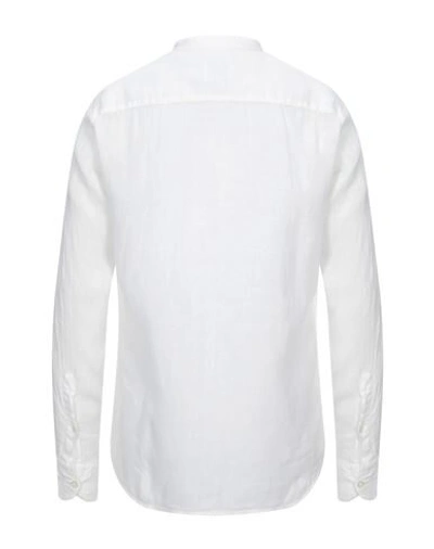 Shop Ghirardelli Man Shirt Ivory Size 16 ½ Linen In White