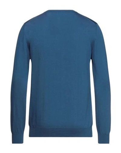 Shop Alpha Studio Sweaters In Slate Blue
