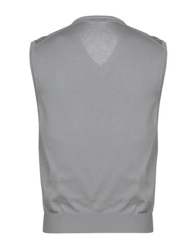 Shop La Fileria Man Sweater Grey Size 44 Cotton