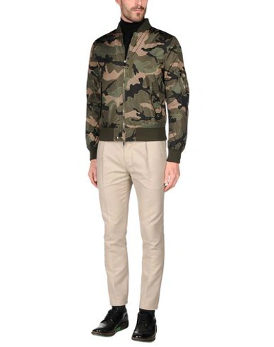 Shop Valentino Jackets In Military Green