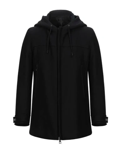 Shop Messagerie Coats In Black