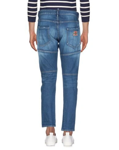 Dsquared2 Man Jeans Blue Size 36 Cotton, Elastane In Blue