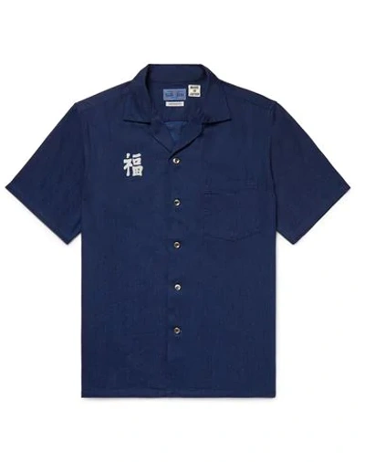 Shop Blue Blue Japan Denim Shirts In Blue