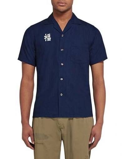 Shop Blue Blue Japan Denim Shirts In Blue