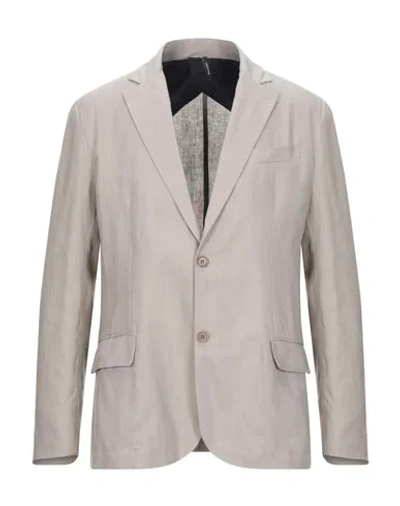 Shop 26.7 Twentysixseven Suit Jackets In Dove Grey