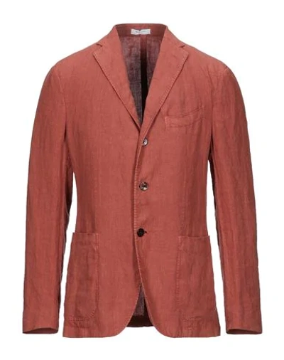 Shop Boglioli Suit Jackets In Rust