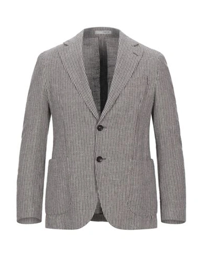 Shop 0909 Fatto In Italia Suit Jackets In Brown