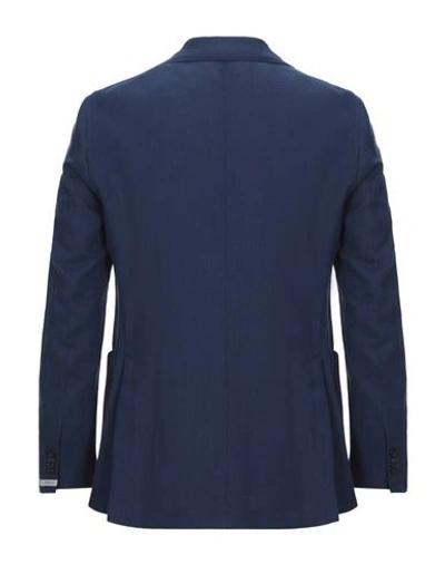 Shop 0909 Fatto In Italia Suit Jackets In Dark Blue