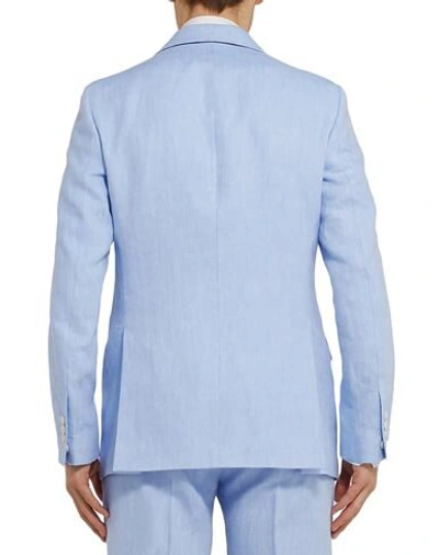 Shop Favourbrook Suit Jackets In Sky Blue