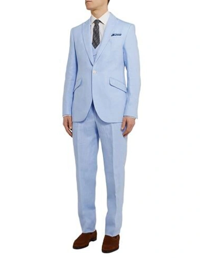 Shop Favourbrook Suit Jackets In Sky Blue