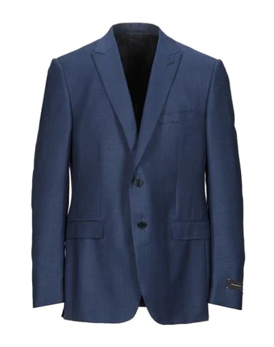 Shop Ermenegildo Zegna Suit Jackets In Blue