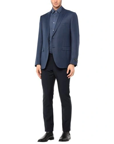 Shop Ermenegildo Zegna Suit Jackets In Blue