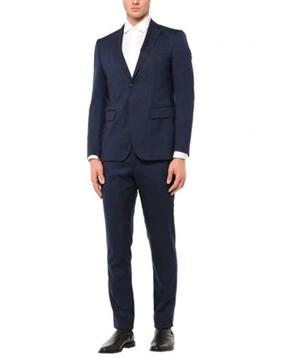 Shop Les Copains Suits In Dark Blue