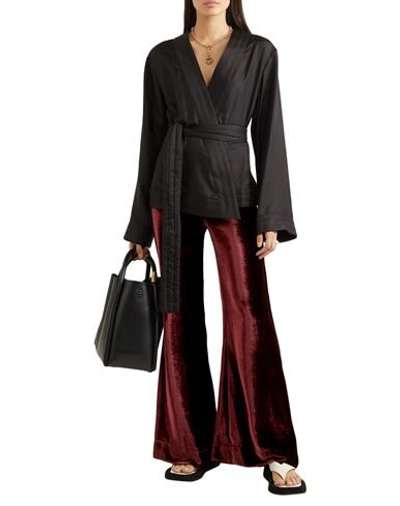 Shop Deitas Woman Pants Burgundy Size 8 Viscose, Silk In Red