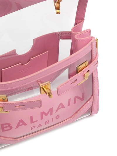 Shop Balmain B-buzz 23 Tote Bag In Pink