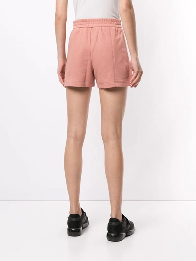 Shop Goodious Logo-print Track Shorts In Pink