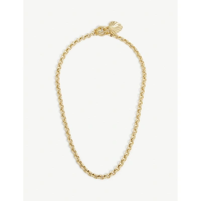 Shop Astrid & Miyu Wreath 18ct Yellow Gold-plated Brass Necklace