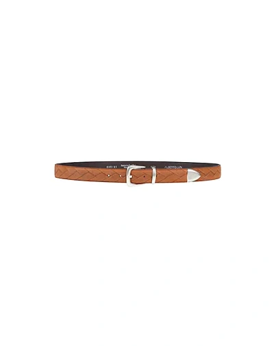 Shop Alberto Luti Belts In Tan