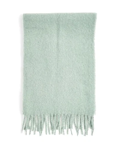 Shop Topshop Mw Brushed Scarf Woman Scarf Light Green Size - Polyester