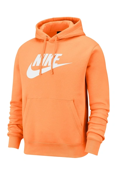 Nike Men's Sportswear Club Fleece Graphic Pullover Hoodie In Orange |  ModeSens