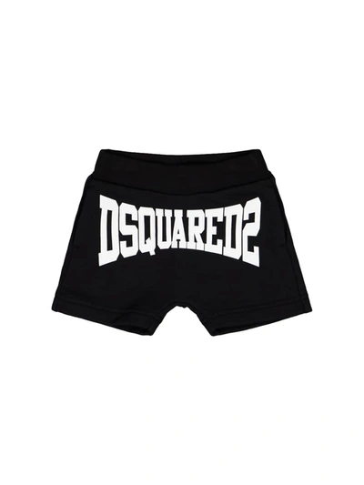 Shop Dsquared2 Kids Shorts For Boys In Black