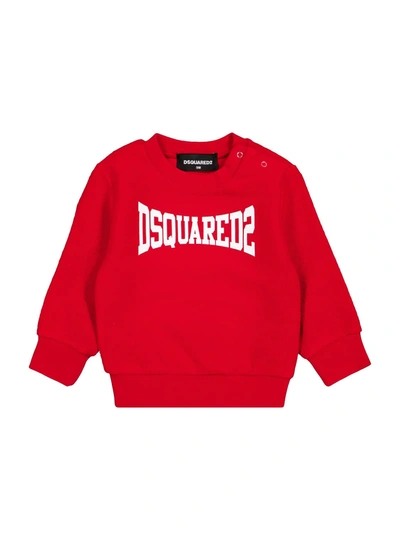 Shop Dsquared2 Kids Sweatshirt For Boys In Red
