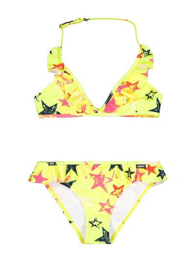 Shop Molo Kids Bikini Nele For Girls In Yellow