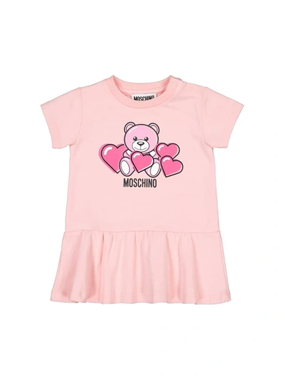 Shop Moschino Kids Dress For Girls In Rose