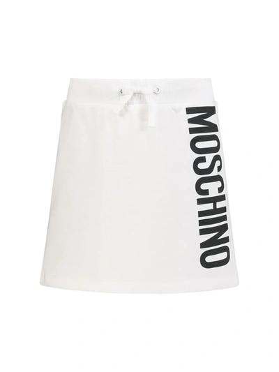 Shop Moschino Kids Skirt For Girls In White