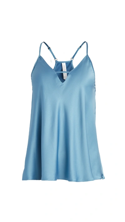 Shop Flora Nikrooz Solid Charmeuse Chemise In Blue