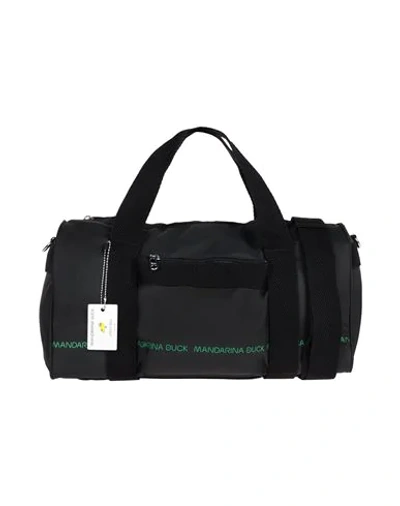 Shop Mandarina Duck Duffel Bags In Black