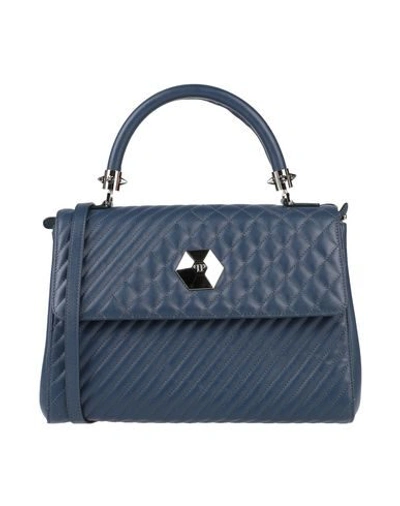 Shop Philipp Plein Handbags In Dark Blue