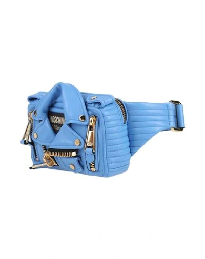 Shop Moschino Backpacks & Fanny Packs In Pastel Blue