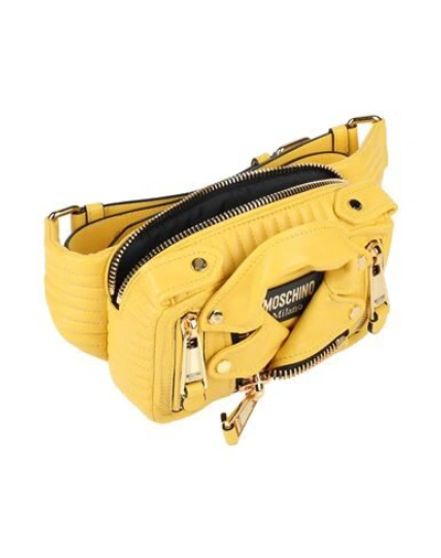 Shop Moschino Bum Bags In Yellow