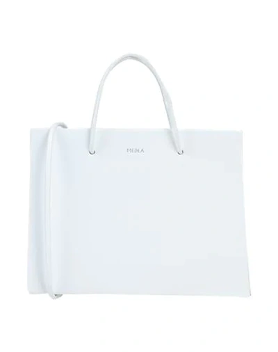 Shop Medea Woman Handbag White Size - Polyurethane, Polyester, Cotton, Vinyl