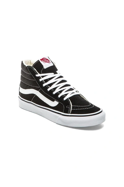 Shop Vans Sk8-hi Slim Sneaker In Black & True White