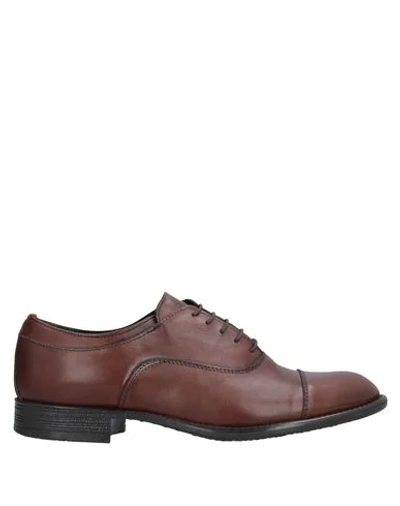Shop Daniele Alessandrini Homme Lace-up Shoes In Brown