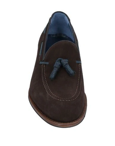 Shop Ahora Napoli Loafers In Dark Brown