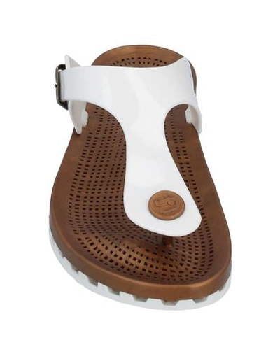 Sensi Flip Flops In White