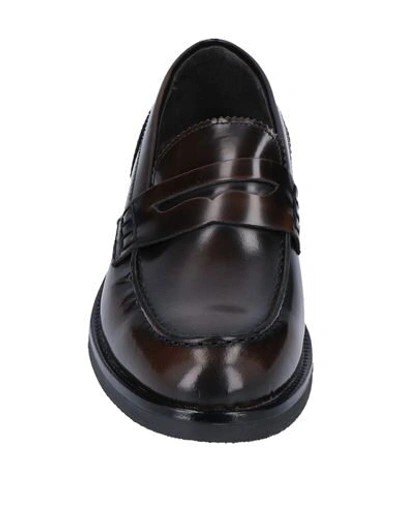 Shop Barbati Man Loafers Dark Brown Size 6 Soft Leather