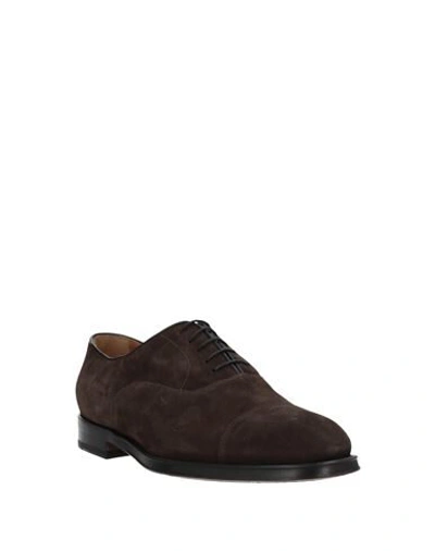 Doucal's Laced Shoes In Dark Brown