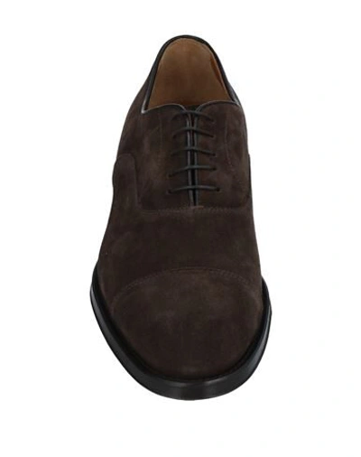 Doucal's Laced Shoes In Dark Brown
