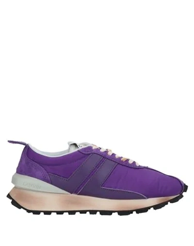 Shop Lanvin Sneakers In Purple