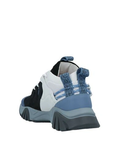 Shop Versace Man Sneakers Blue Size 7 Calfskin